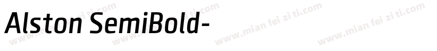 Alston SemiBold字体转换